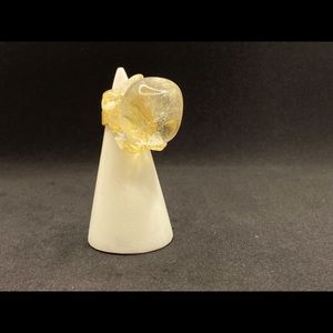 Unique EdieNY citrine stone ring